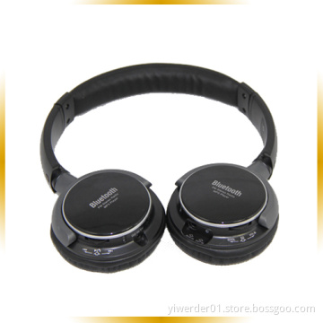 White Edge Portable Folding TF Card FM Radio Bluetooth Headphone (YWD-T11)